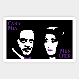 Cara Mia Mon Cher- Gomez and Morticia Addams, Addams Family Sticker